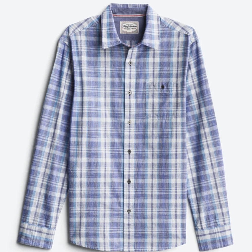 Plaid Blue Shirt